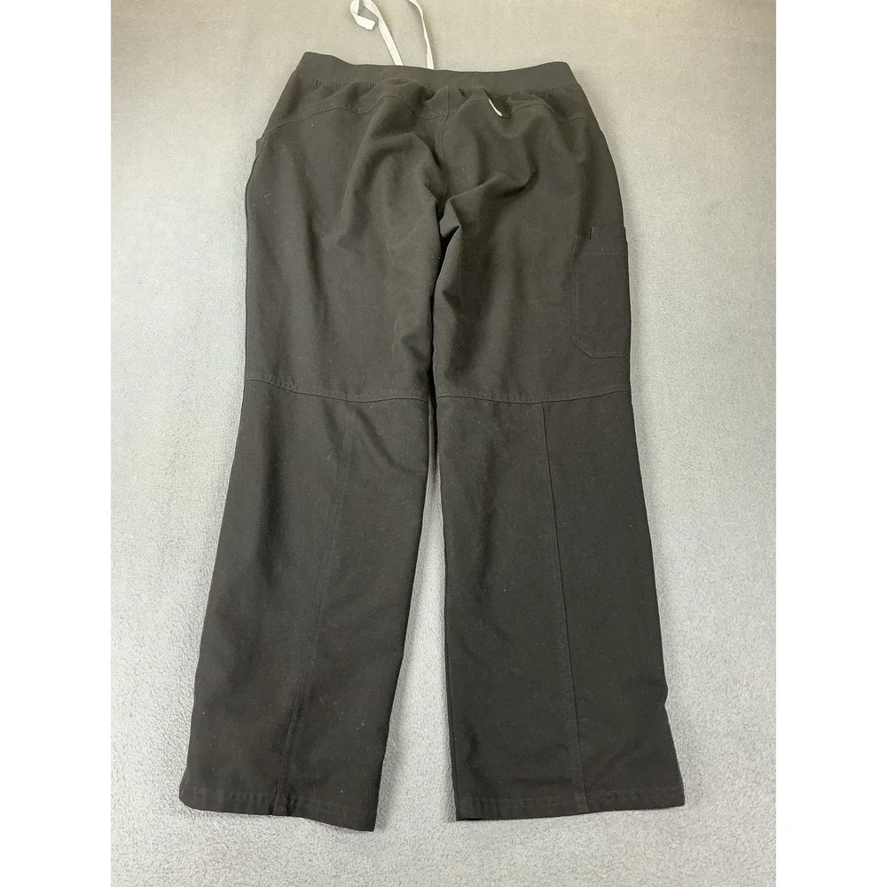 FIGS Scrub Pants Mens Medium Black Kade Straight Leg Drawstring Nursing Pockets